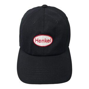 Henkel Dial Soap Strapback Cap Hat Trucker Baseball Embroidered Logo Black